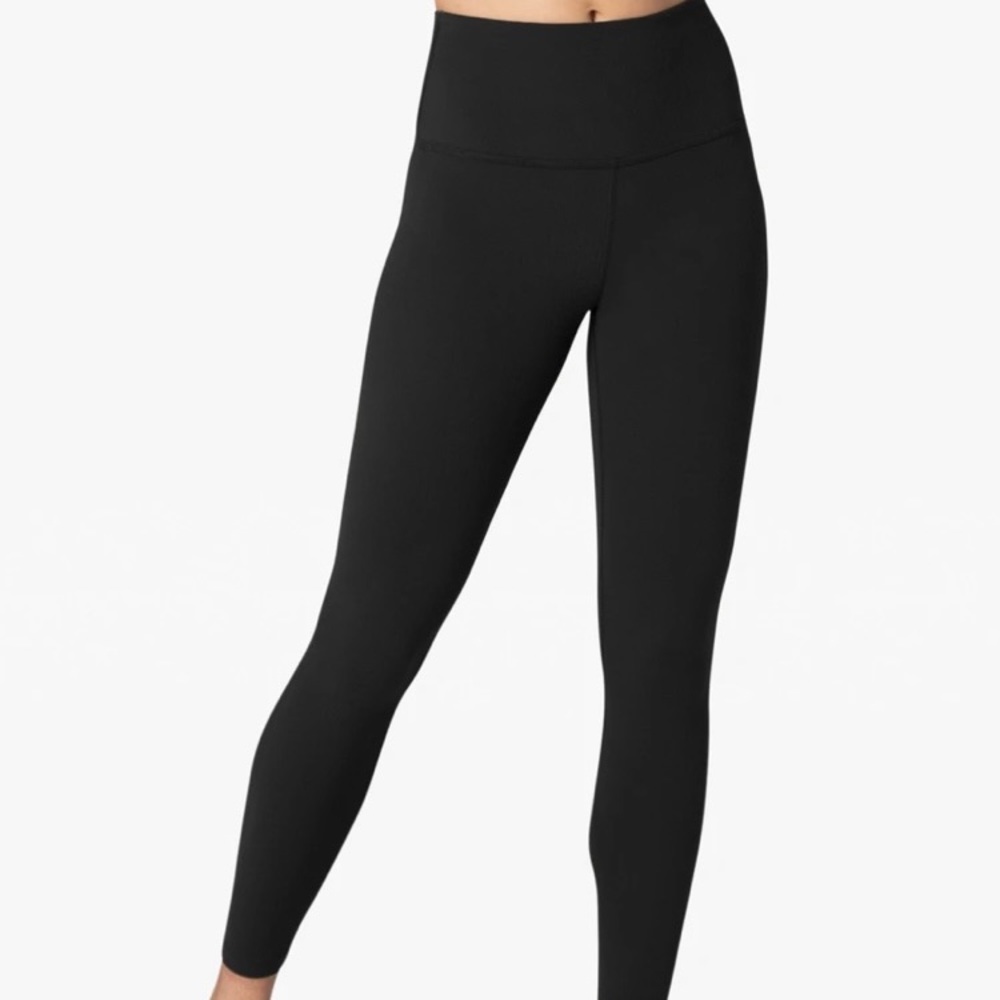 Beyond Yoga, 7/8 high waisted black leggings, XS